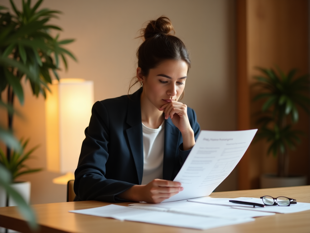 Person engaging in mindful budget planning